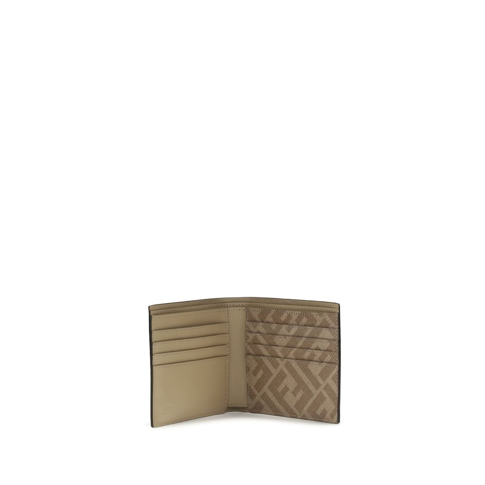 Fendi Beige Calf Leather Bos Taurus Wallet