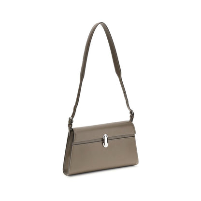 Savette Beige Calf Leather Bos Taurus Shoulder Bag
