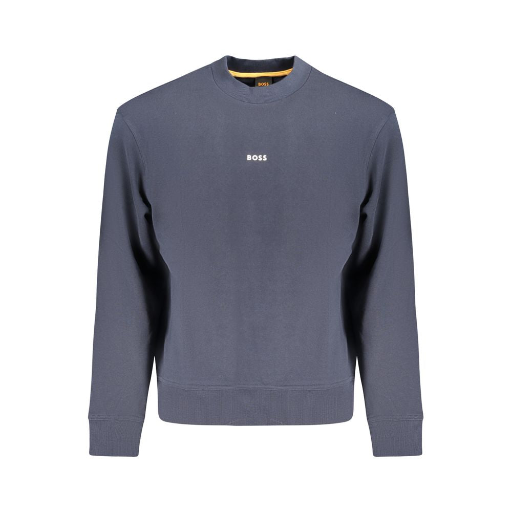 Hugo Boss Blue Cotton Men Sweater