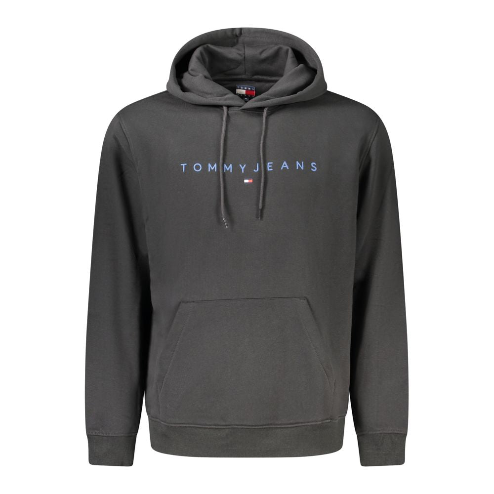 Tommy Hilfiger Black Cotton Men Hoodie