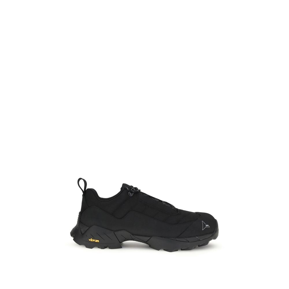 ROA Black Polyamide Athletic Sneakers with Vibram outsole for optimal traction and durability, featuring a lightweight nylon upper.