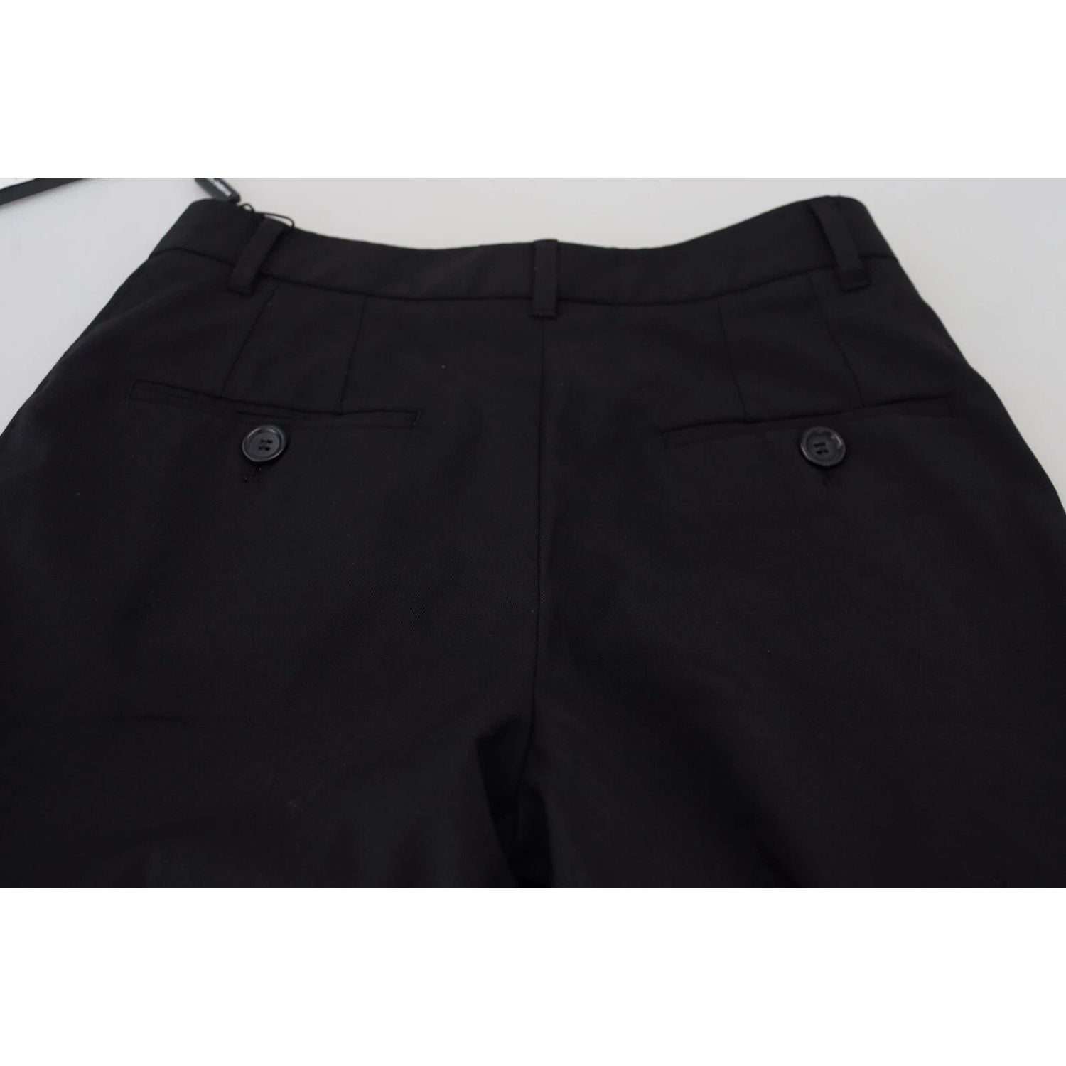 Dolce & Gabbana Black High Waist Skinny Trouser STAFF Pants