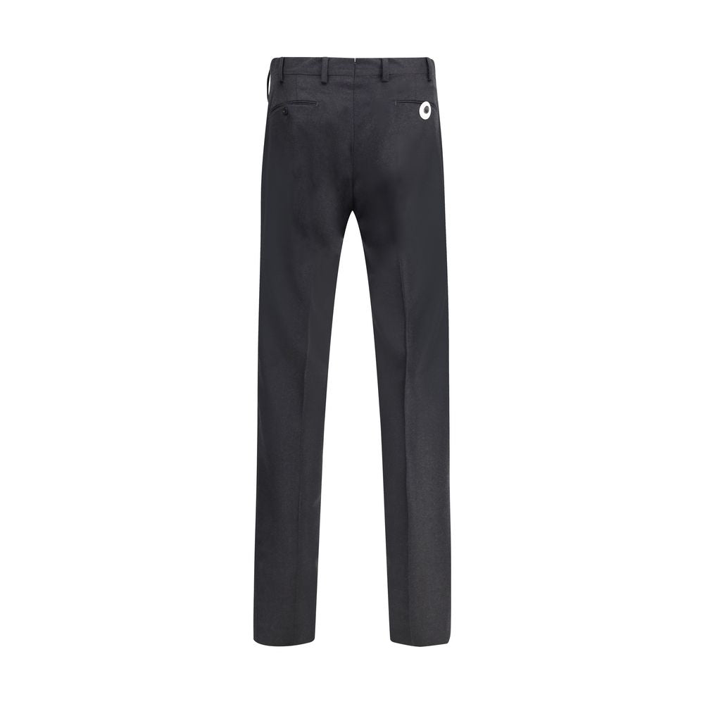Germano Gray Fleece Wool Dress Pants