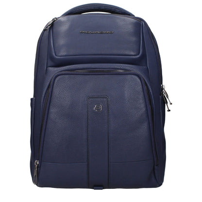 Piquadro Blue Leather Backpack