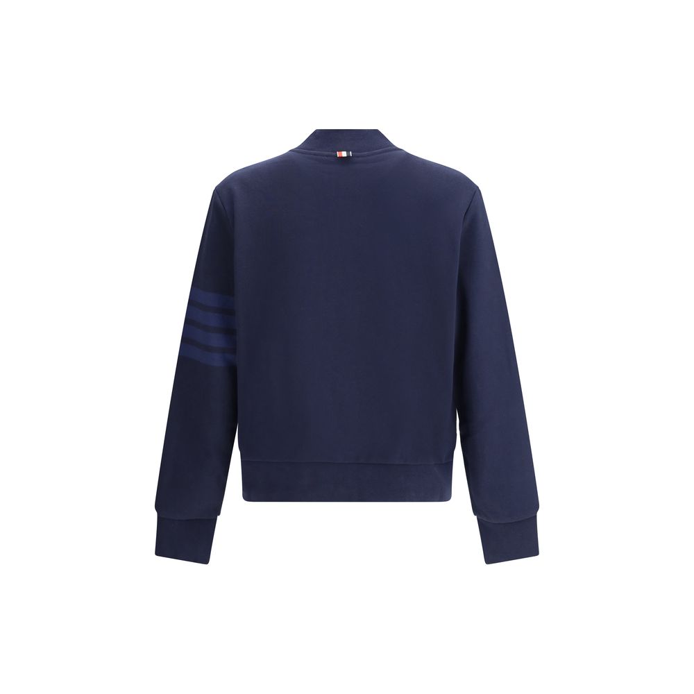 Thom Browne Blue Cotton Sweatshirt