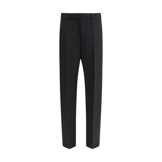 Rick Owens Black Fleece Wool Dress Pants