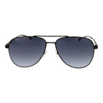Hugo Boss Black Men Sunglass with black stainless steel frame, blue gradient lenses, full-rim style, 100% UVA & UVB protection
