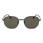 Hugo Boss Black Men Sunglass, round metal frame, grey plastic lenses, 100% UVA & UVB protection, size 56-19-145.
