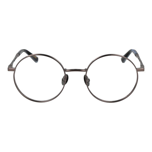 Scotch & Soda Gray Men Glasses Frame, full-rim round gunmetal, metal frame with demo lenses, size 50-20-140.