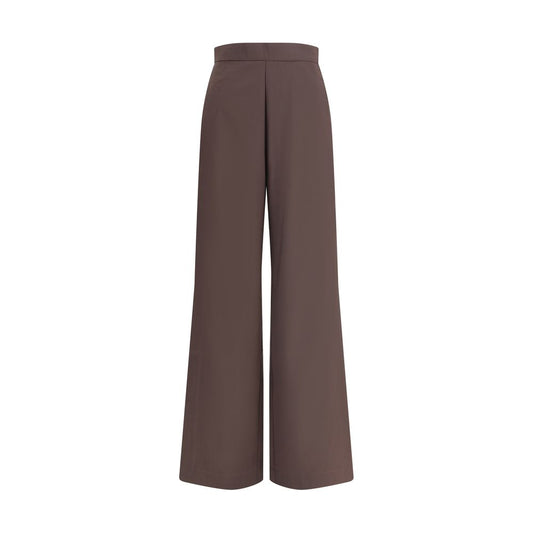 Di Stavnitser Brown Fleece Wool Casual Pants