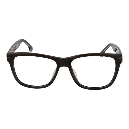 Lozza Brown Men Glasses Frame in full-rim rectangle style, cellulose acetate material, with demo lenses and 54-16-145 size.