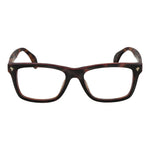 Lozza Brown Men Glasses Frame, full-rim style in brown cellulose acetate with square lenses, 54-18-145 size for men.