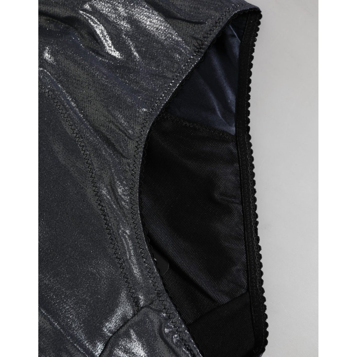 Dolce & Gabbana Gray Silk Stretch Slip Girdle Panty Underwear