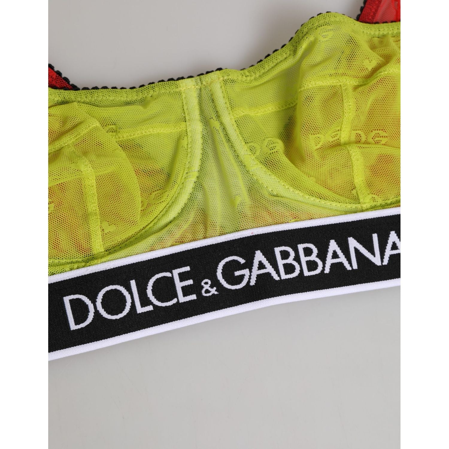 Dolce & Gabbana Green Nylon Soft Cup Balconnet Bra Underwear