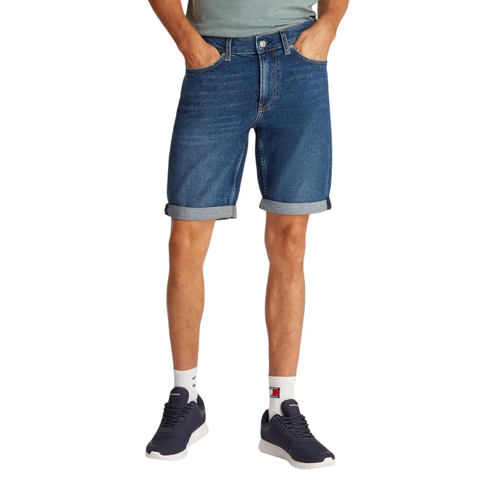Calvin Klein Jeans Blue Cotton Bermuda Shorts Calvin Klein Jeans
