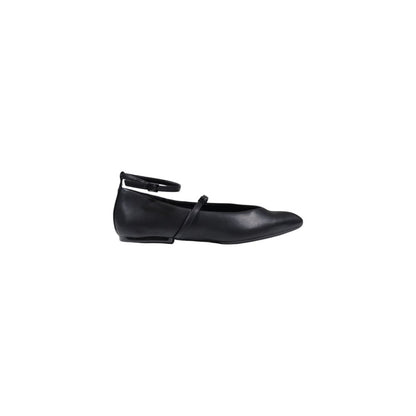 Armani Exchange Black Polyester Platform Pumps