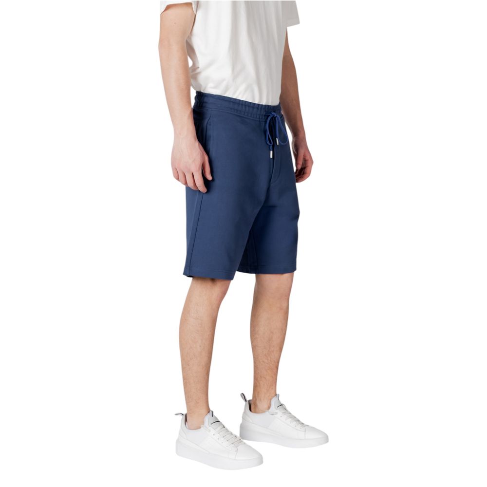Replay Blue Cotton Bermuda Shorts