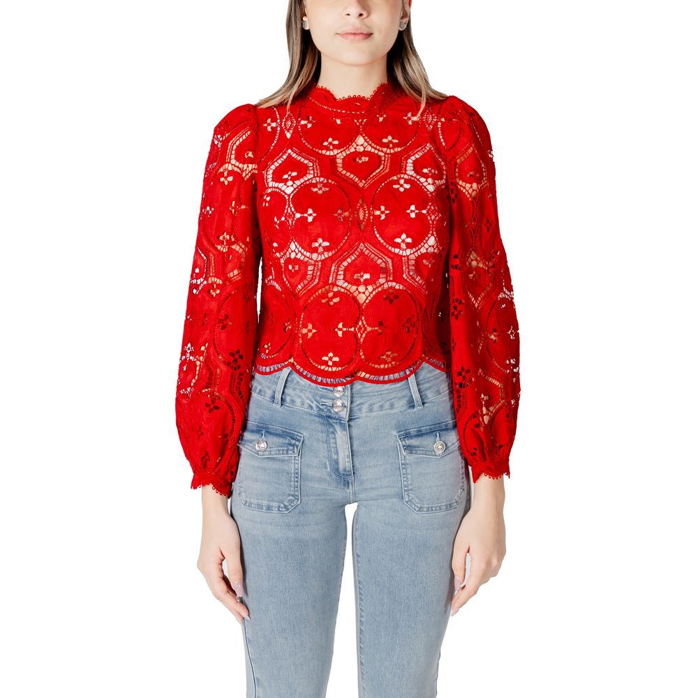 Morgan De Toi Red Polyester Blouse