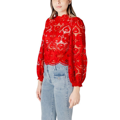 Morgan De Toi Red Polyester Blouse