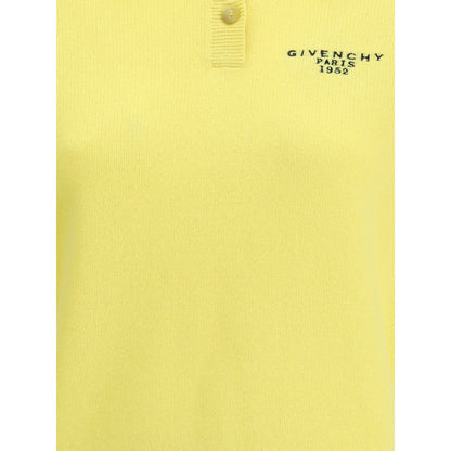 Givenchy Yellow Wool Polo Shirt