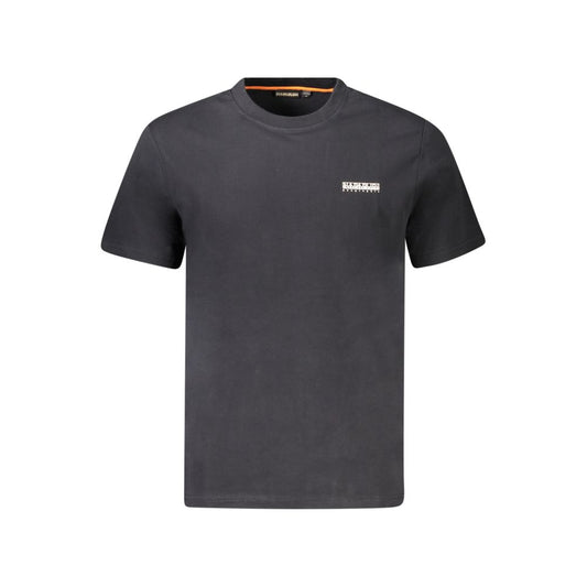 Napapijri Black Cotton T-Shirt