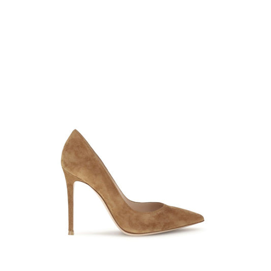 Gianvito Rossi Beige Leather High Heel Pumps