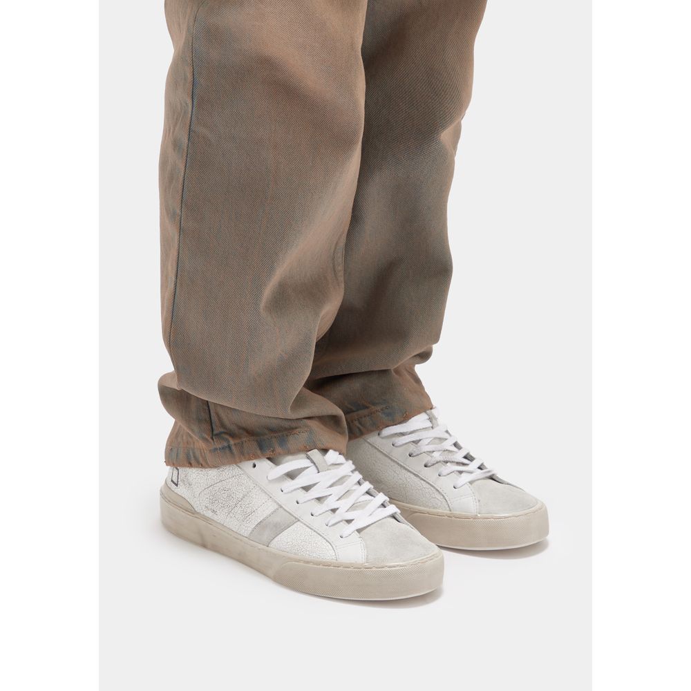 D.A.T.E White Leather Sneaker