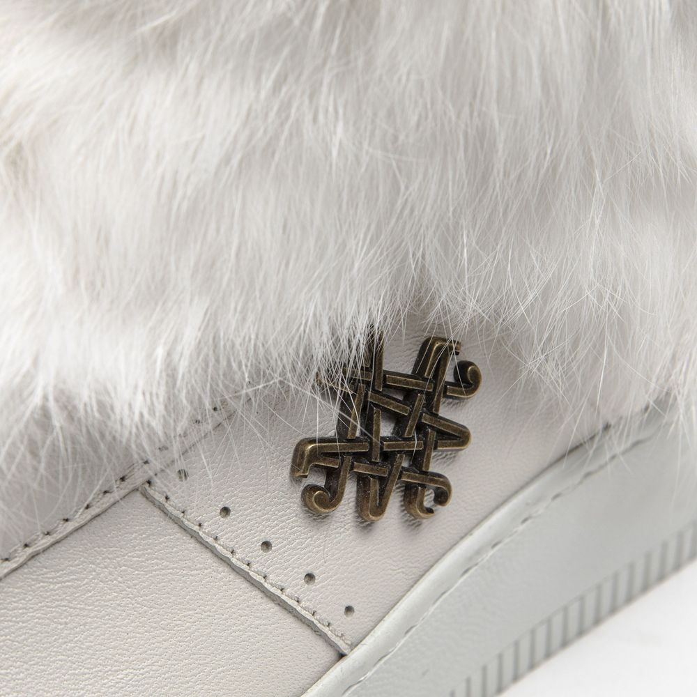 Mr&Mrs Italy White Cotton Sneaker