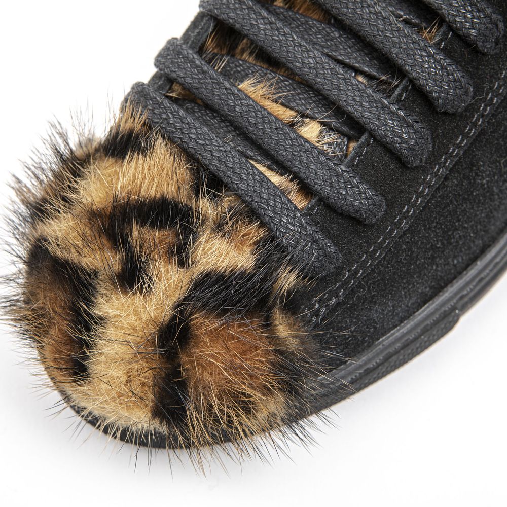 Mr&Mrs Italy Black Leather Sneaker