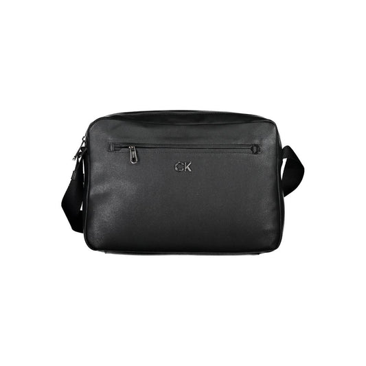 Calvin Klein Nero Recycled Polyester Men Briefcase