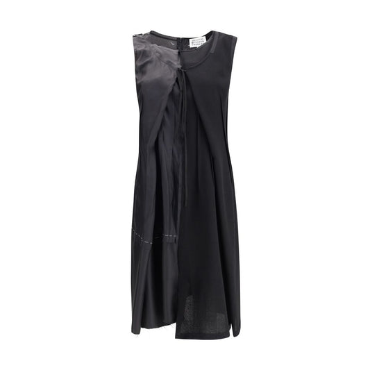 Margiela Black Acetate Casual Dress