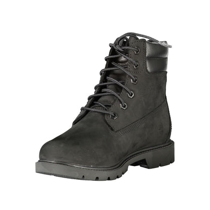 Timberland Black Leather Women Ankle Boot