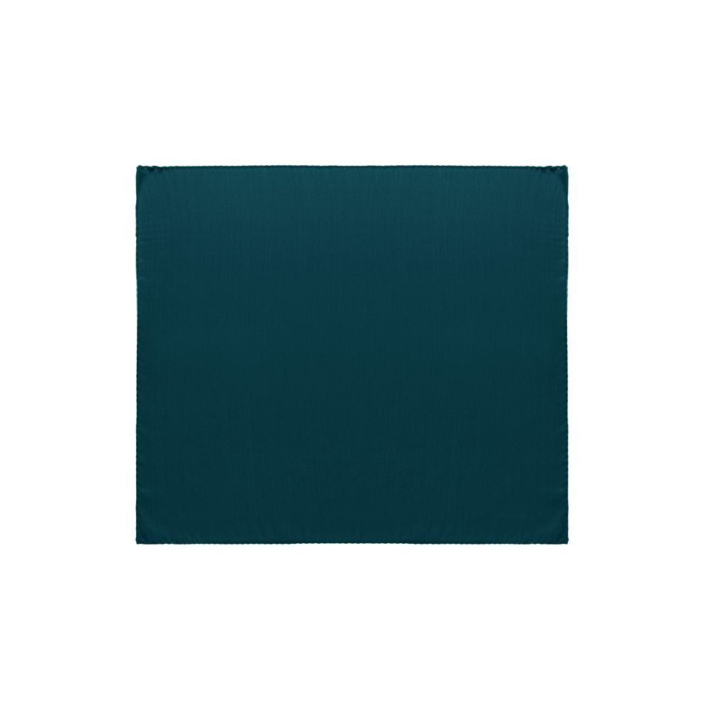 Dolce & Gabbana Green Silk Pocket Square in petrol green, 32x32 size, made of 100% silk. Internal SKU: 25GIU23, Brand SKU: GR412EFU1AUV0764.