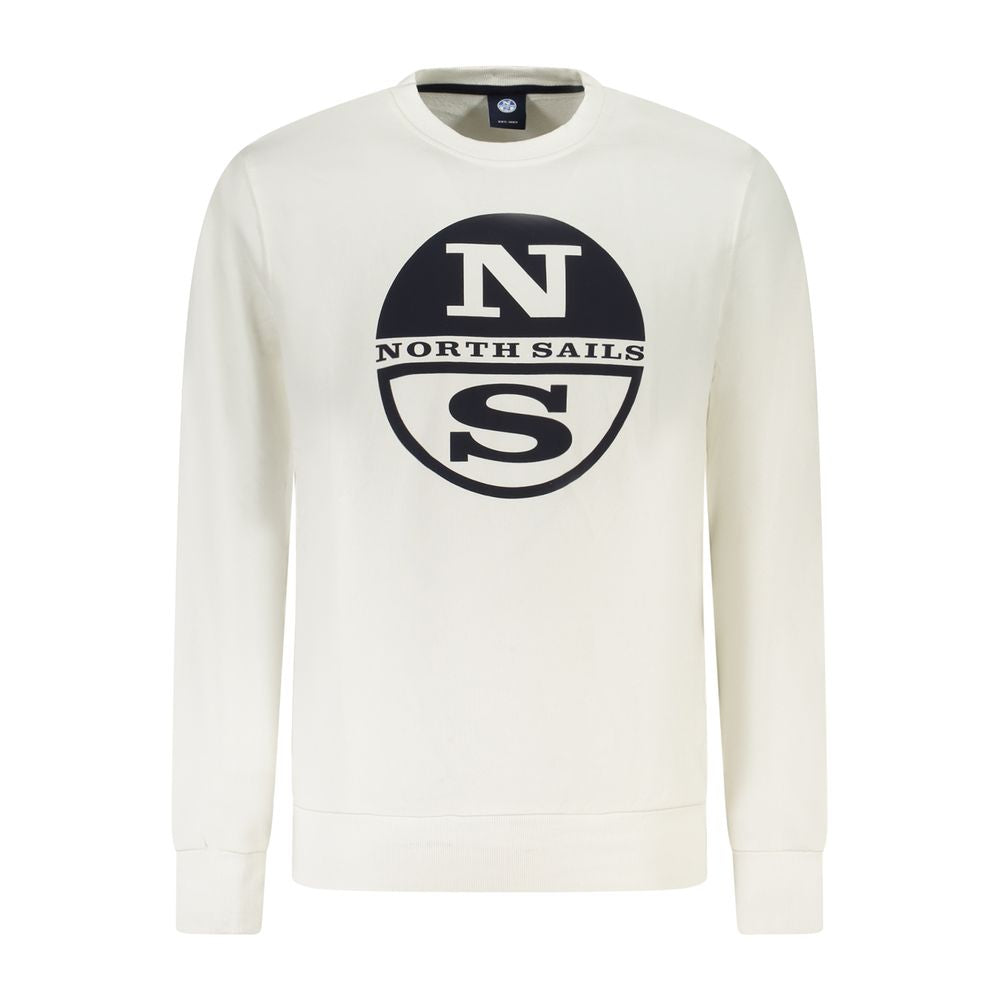 North Sails White Cotton Men's Sweatshirt