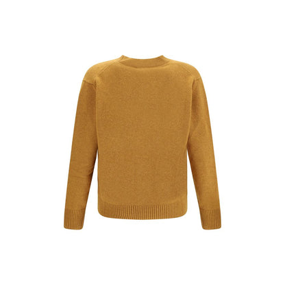 Brooksfield Yellow Fleece Wool Cardigan