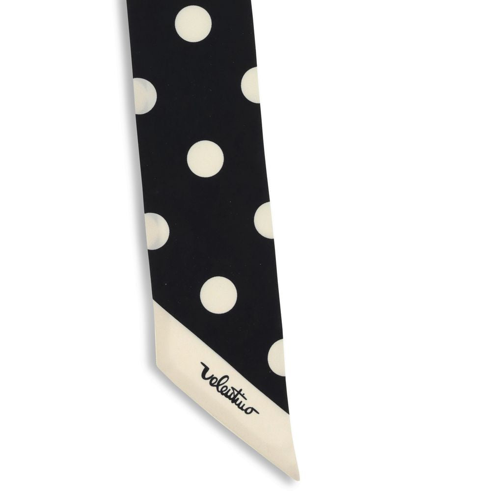 Valentino Garavani Black Silk Scarf