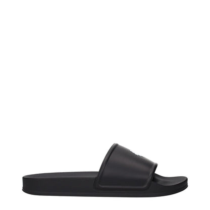 Marcelo Burlon Black Cotton Slippers