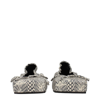 Jacquemus Beige Leather Ballet Flats