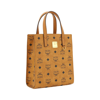 MCM Brown Cotton Handbag