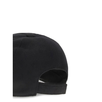 Fendi Black Wool Cap (Baseball Hat)