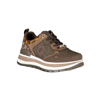 Laura Biagiotti Brown Polyester Sneaker