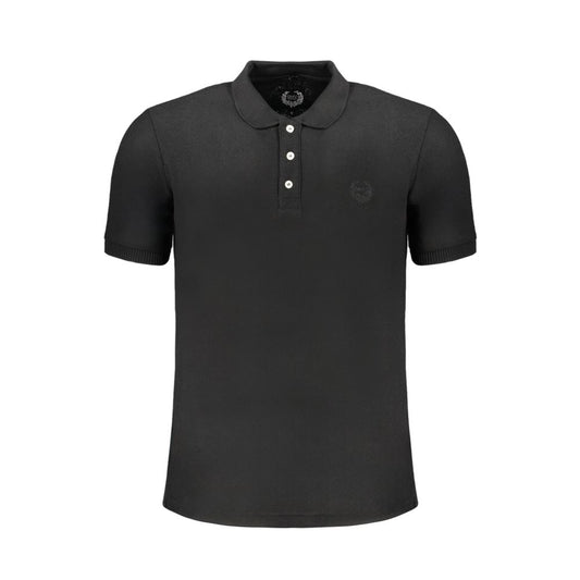 Gianmarco Venturi Black Cotton Men's Polo Shirt