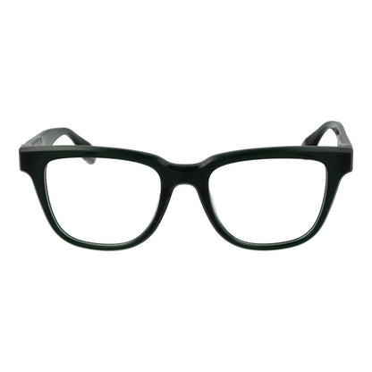 Trussardi Green Acetate Glasses (Frames) for men, full-rim rectangle style with spring hinge and demo lenses.