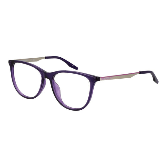Converse Purple Metal Glasses (Frames) for women, cat eye full-rim design, 53mm lenses, purple metal frame, demo lenses included.