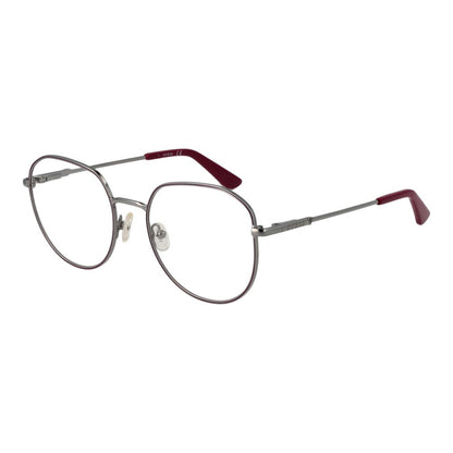 Guess Purple Metal Glasses (Frames), women's square full-rim style with 51-19-140 size, purple metal frame, spring hinge, demo lenses.
