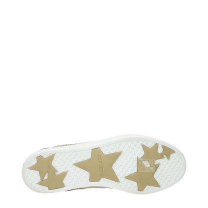 Jimmy Choo Gold Leather Sneakers