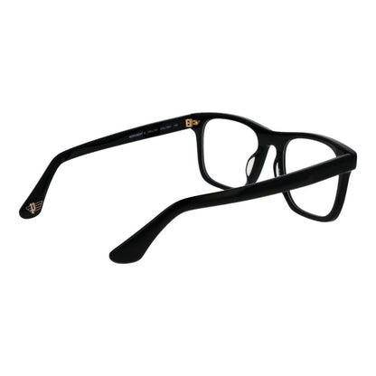 Police Black Cellulose Acetate Glasses (Frames) in full-rim black frame design, featuring demo lenses and branded temples for men.