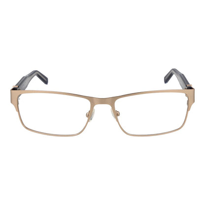 Guess Gold Metal Glasses (Frames), full-rim rectangular design for men, gold metal frame, demo lenses, spring hinge, size 58-17-145