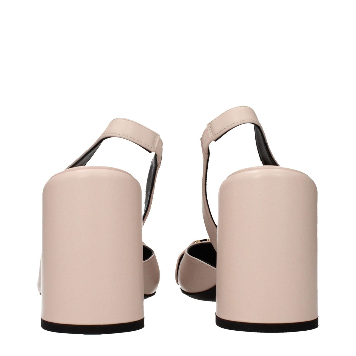 Versace Pink Leather High Heel Pumps