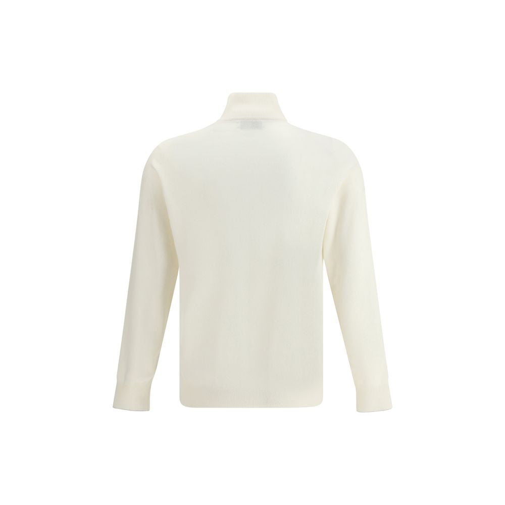 Brunello Cucinelli White Cashmere Cardigan